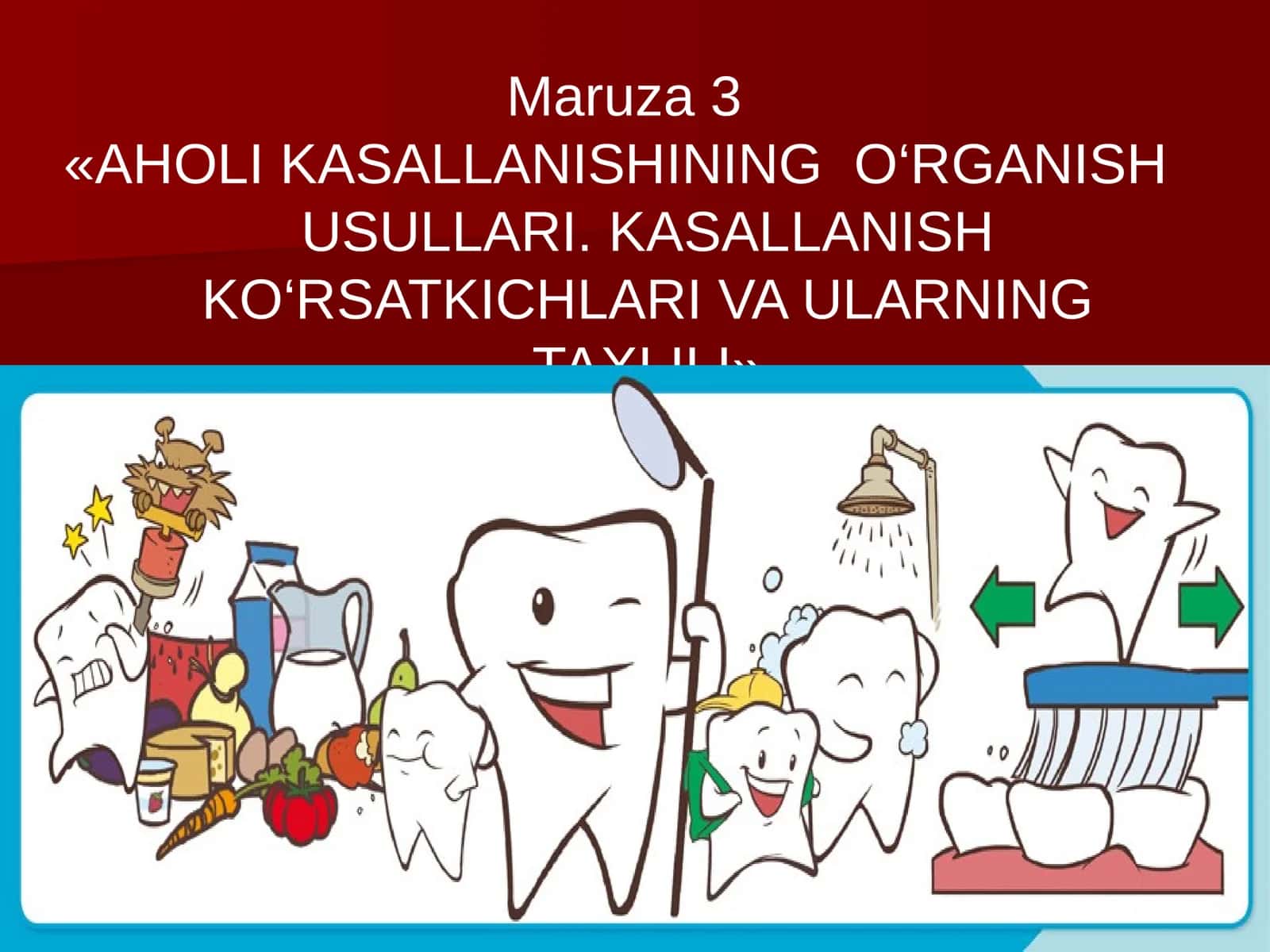 AHOLI KASALLANISHINING O‘RGANISH USULLARI. KASALLANISH KO‘RSATKICHLARI VA ULARNING TAXLILI