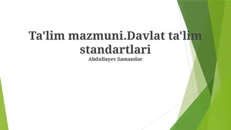 Namangan viloyati maktablari uchun 8-sinf adabiyot o'quv rejalari