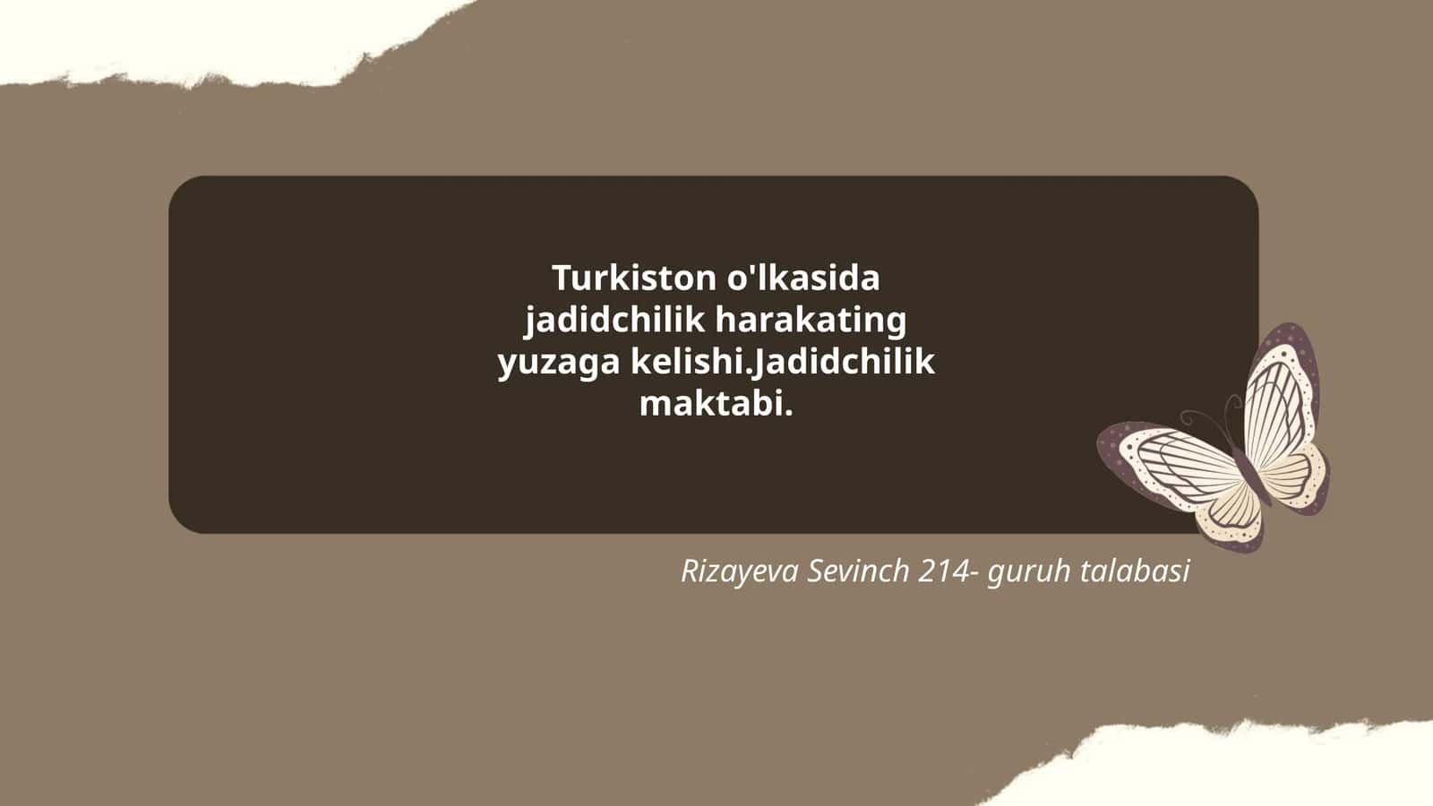 Jadidchilik harakati Turkistonda