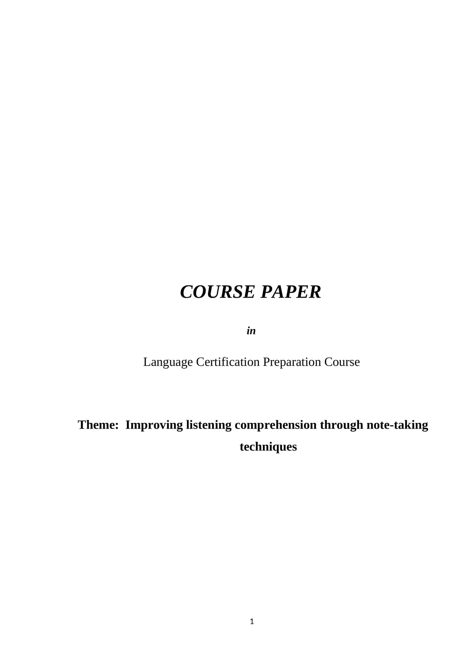 Improving listening comprehension through note-taking techniques