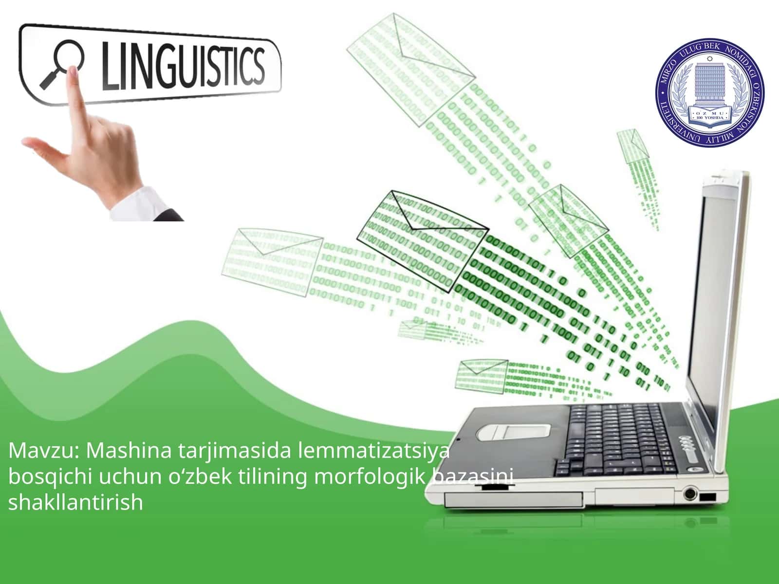 Mashina tarjimasida lemmatizatsiya bosqichi uchun o‘zbek tilining morfologik bazasini shakllantirish
