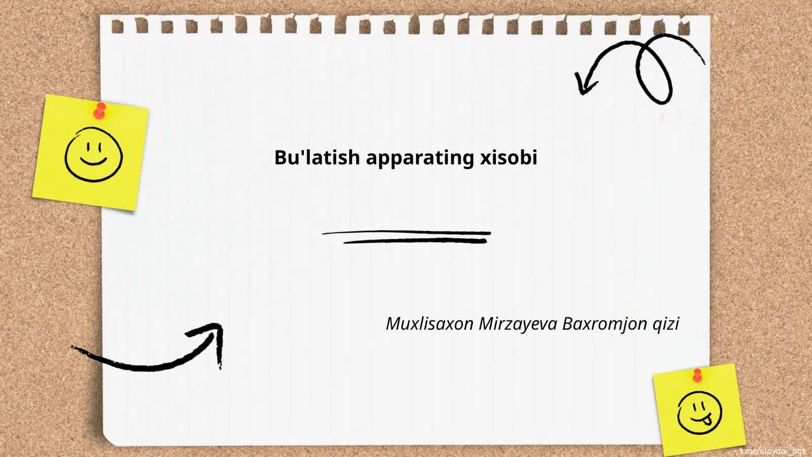 Bu'latish apparating xisobi
