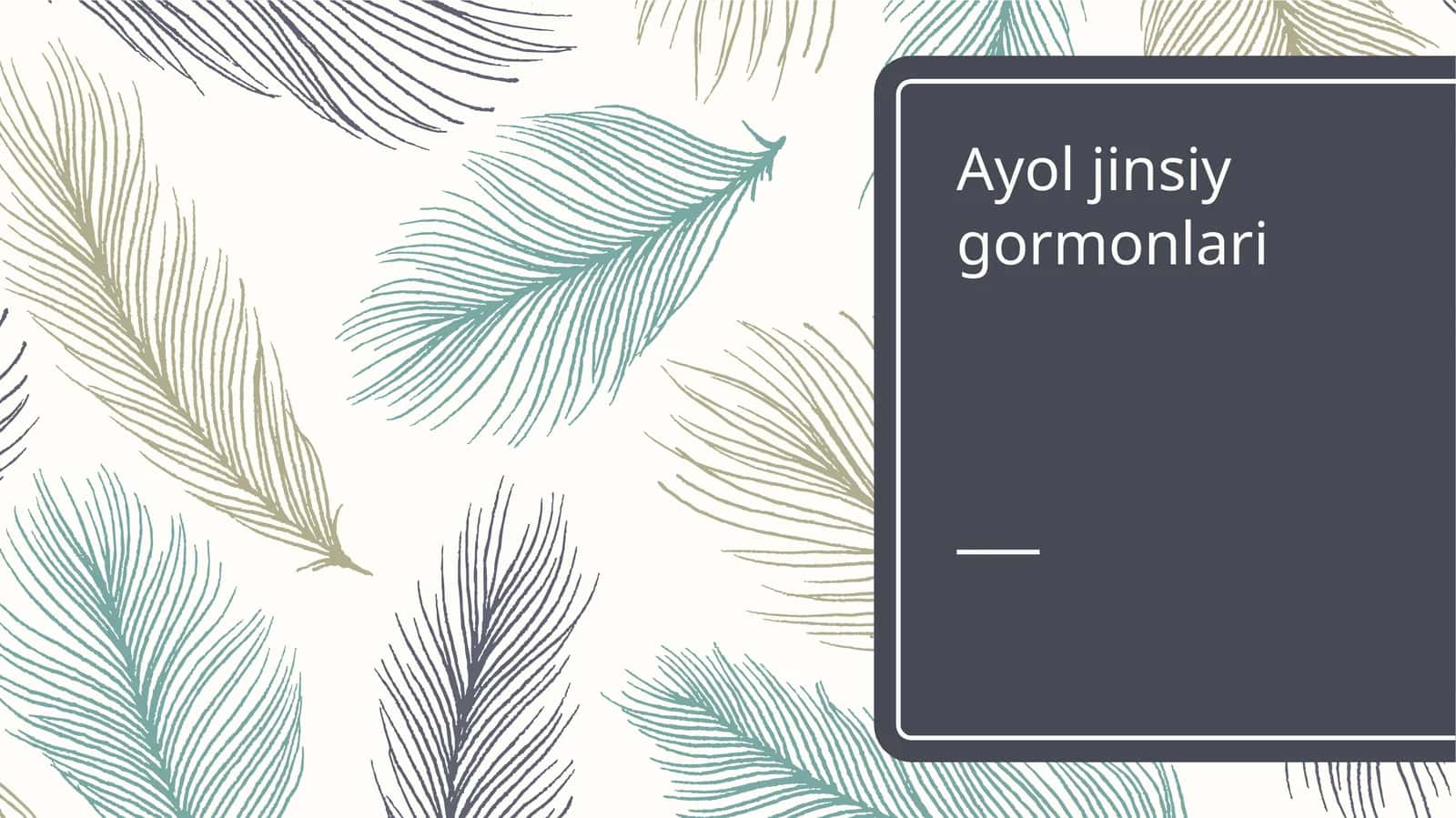 Ayol jinsiy gormonlari