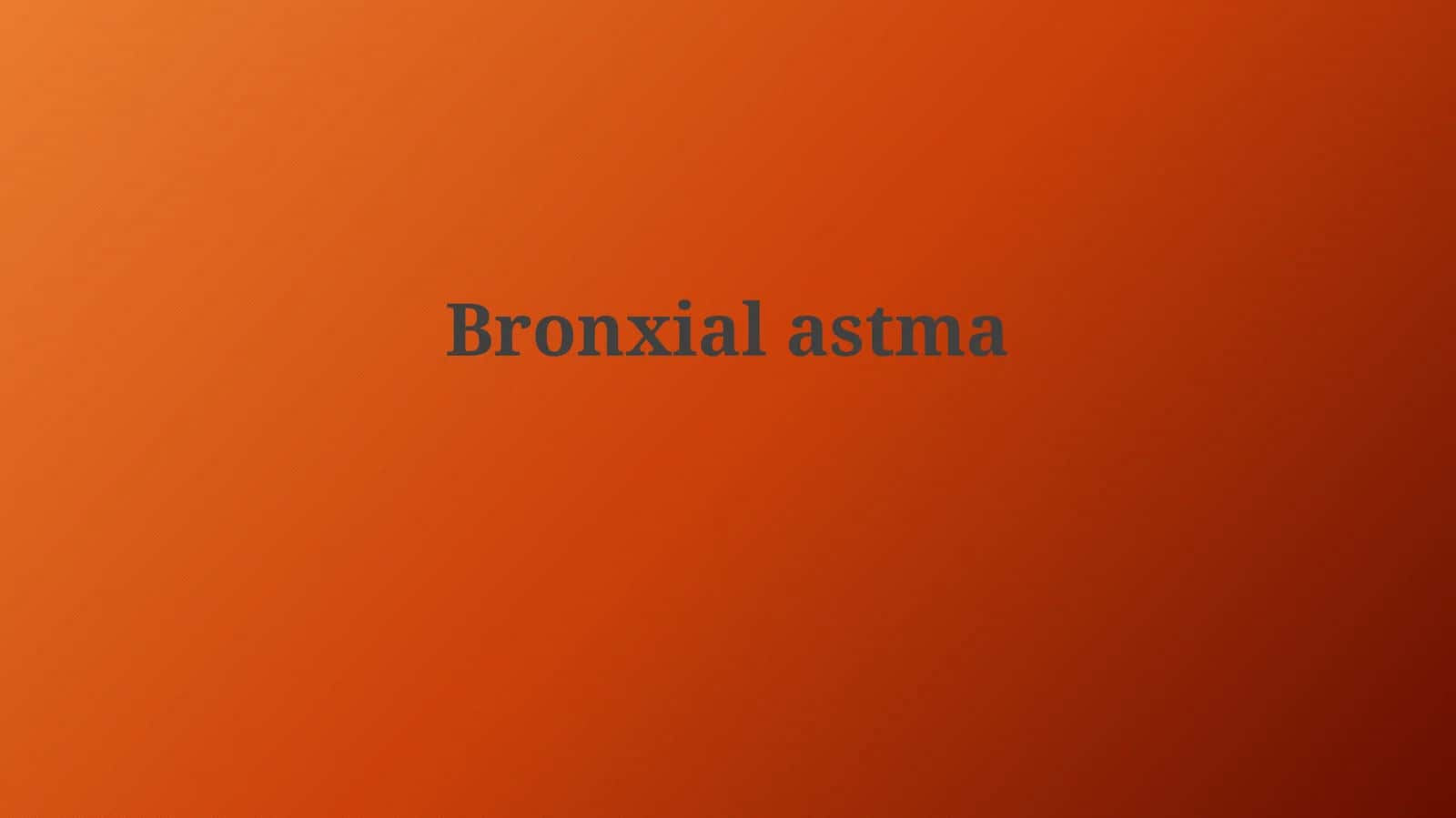 Bronxialastma