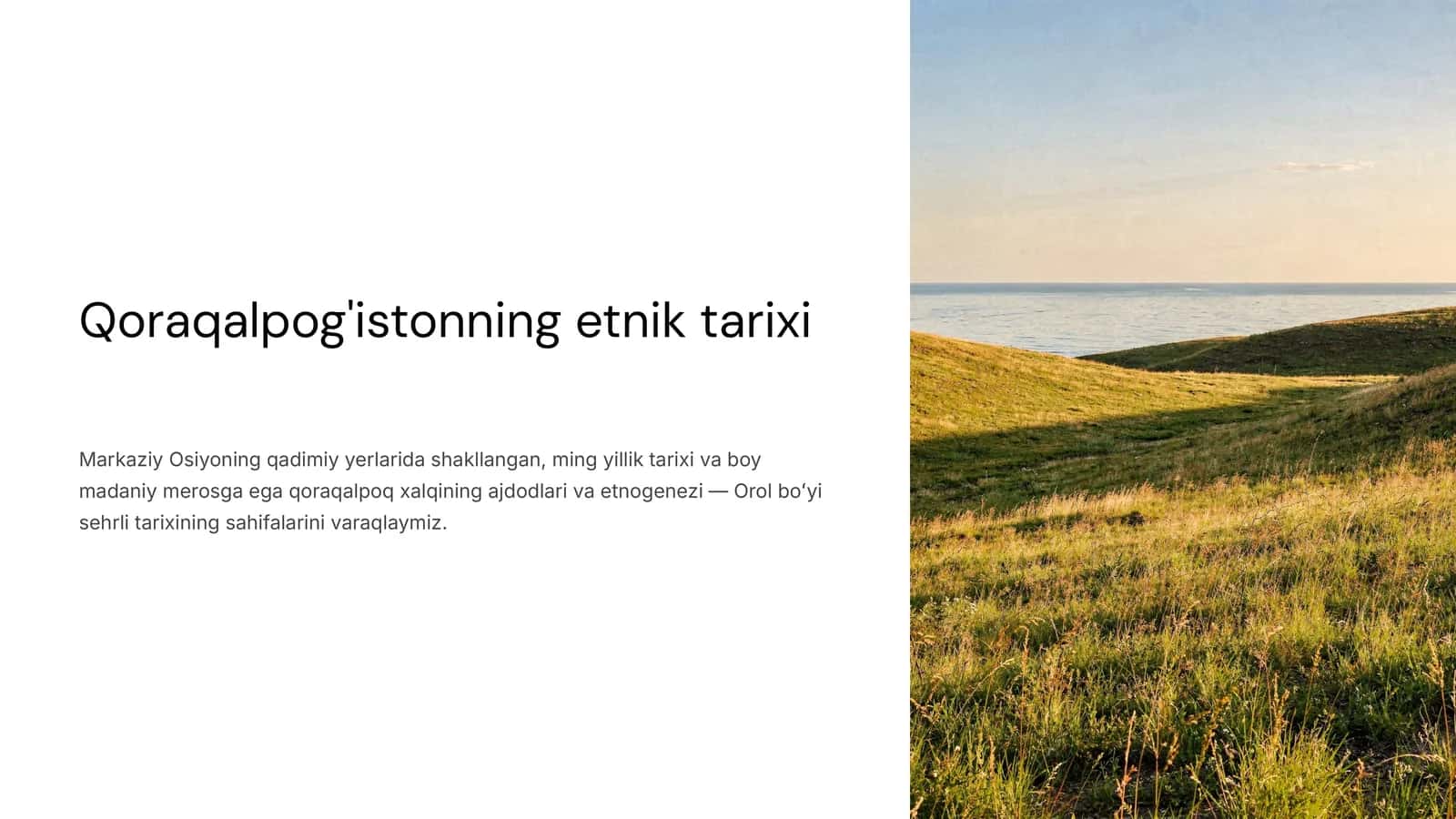 Qoraqalpog'istonning etnik tarixi