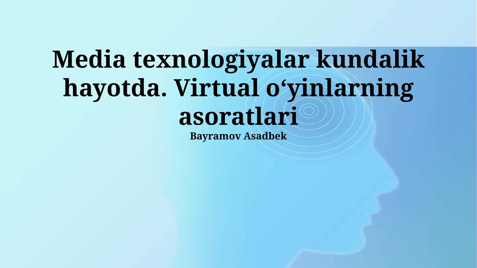 Virtual O'yinlarning Murakkab Tomonlari
