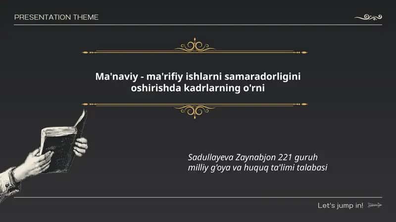 Kadrlarning ma'naviy-ma'rifiy ishlar bo'yicha malakasini oshirish strategiyalari
