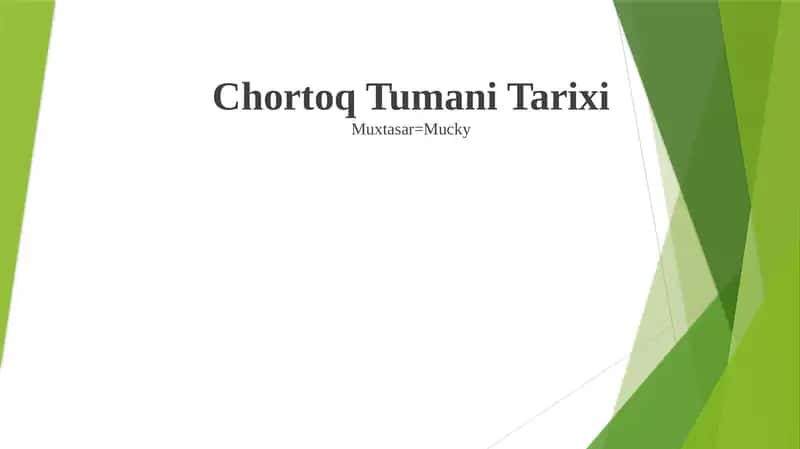 Chortoq Tumani Tarixi