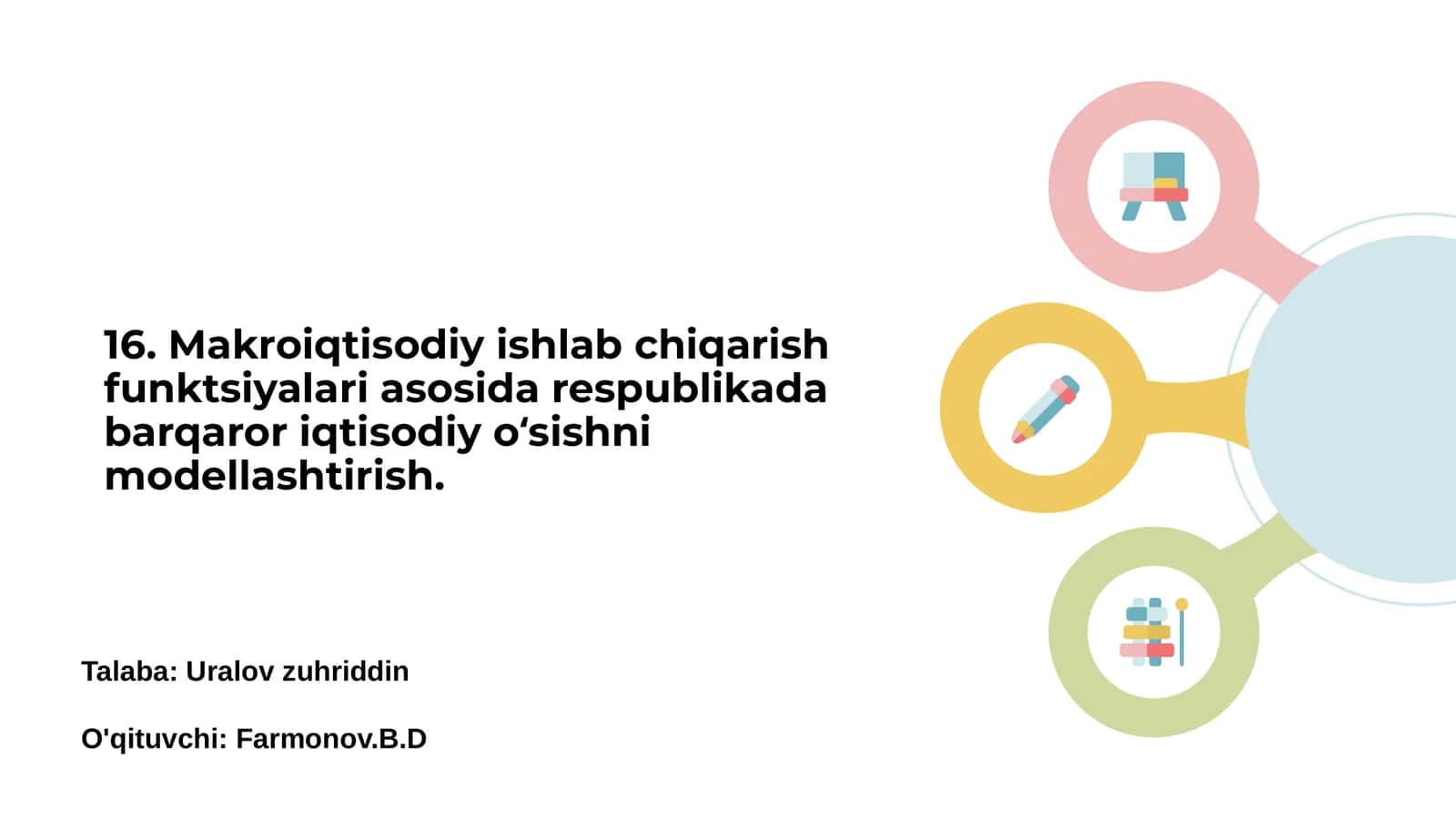 Iqtisodiy ishlab chiqarish funktsiyalari konsepsiyasi
