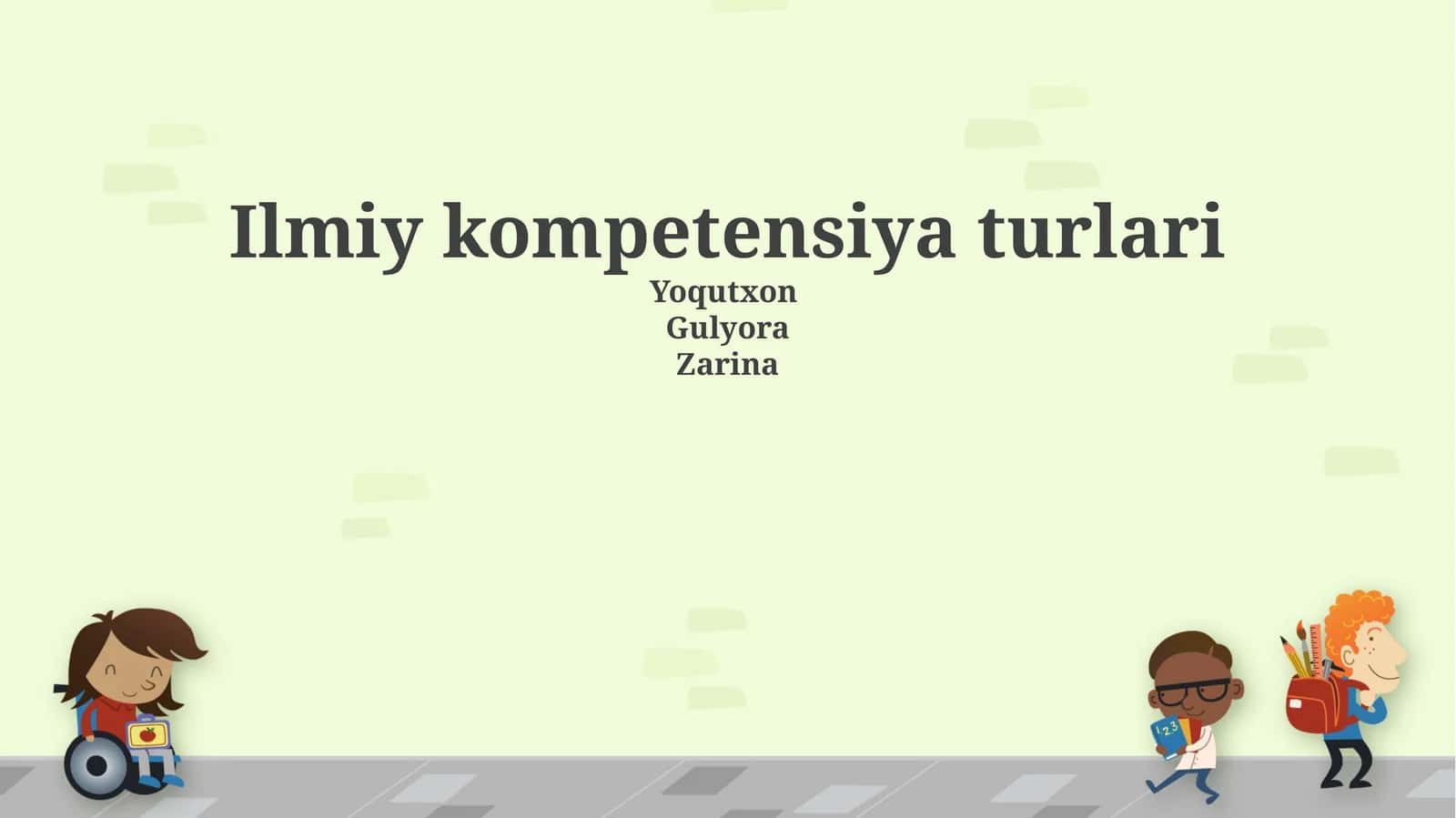 Ilmiy kompetensiya turlari