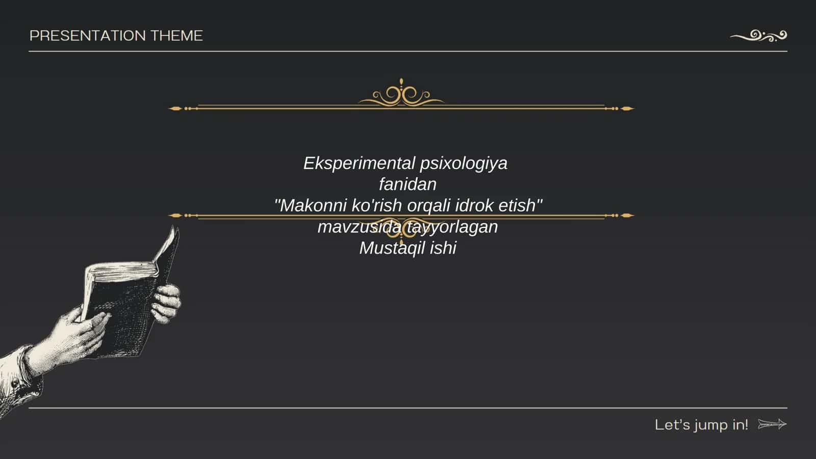 Makonni ko'rish orqali idrok etish