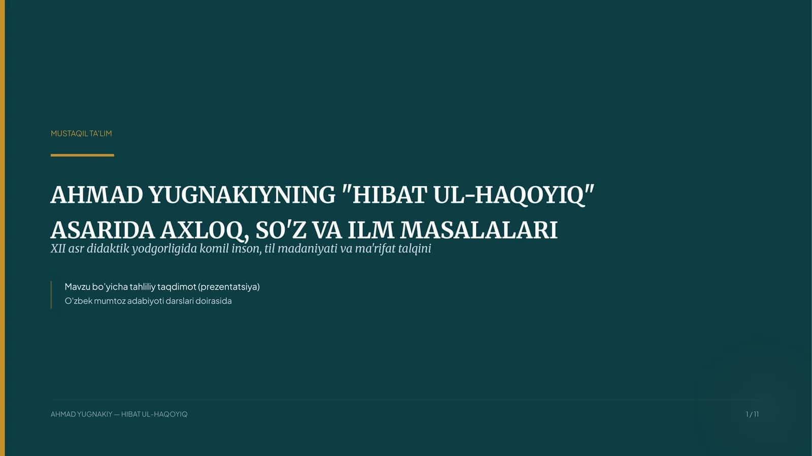 HIBAT UL-HAQOYIQ