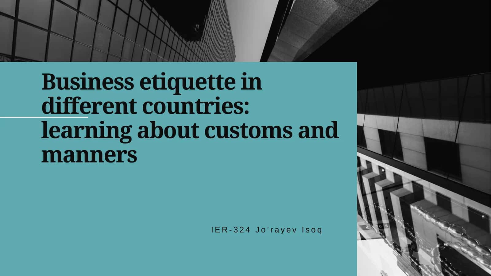 Business etiquette in different countries: learning about customs and manners