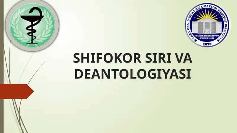 Shifokor siri va deantologiyasi