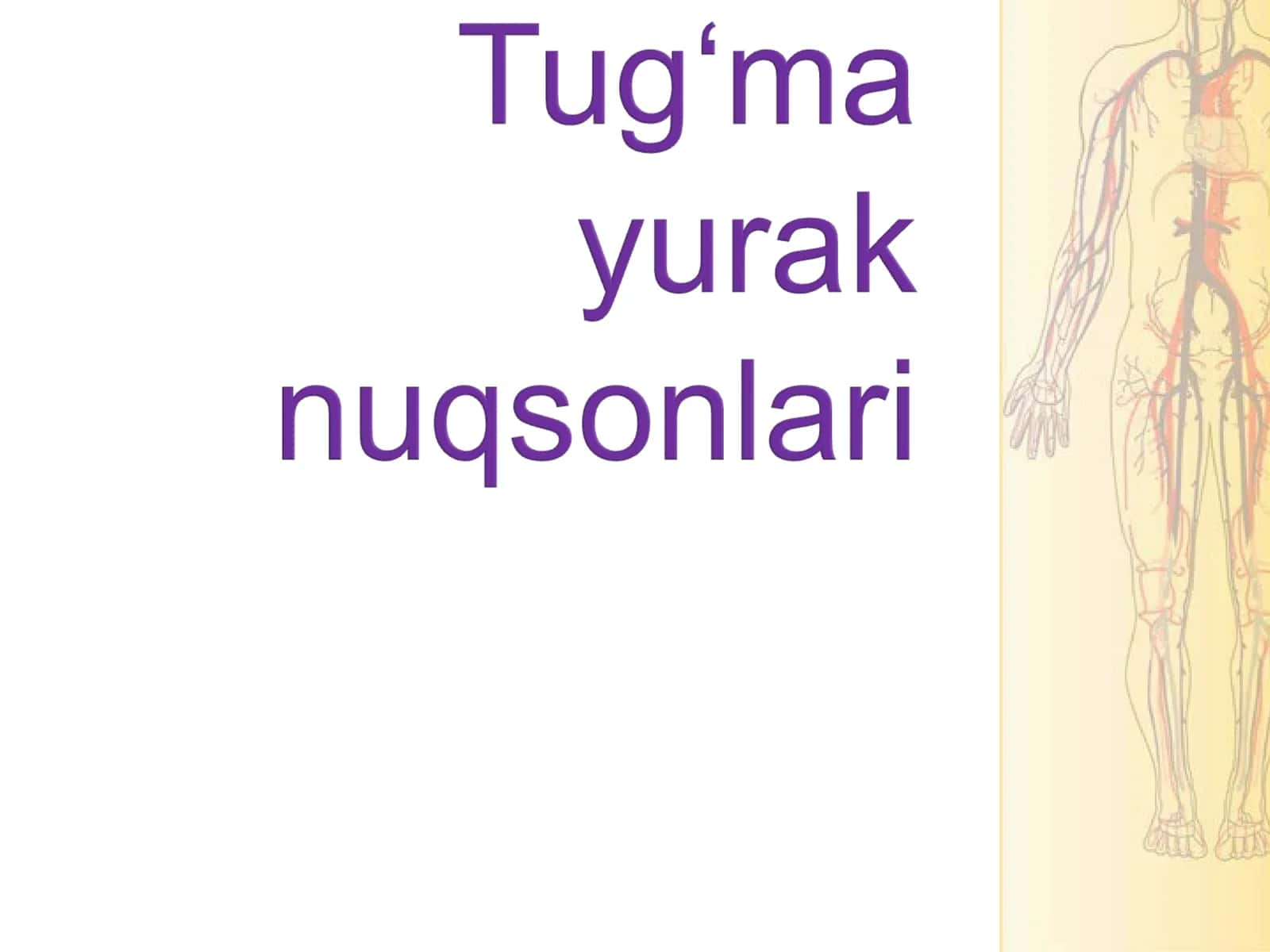 Tug‘ma yurak nuqsonlari