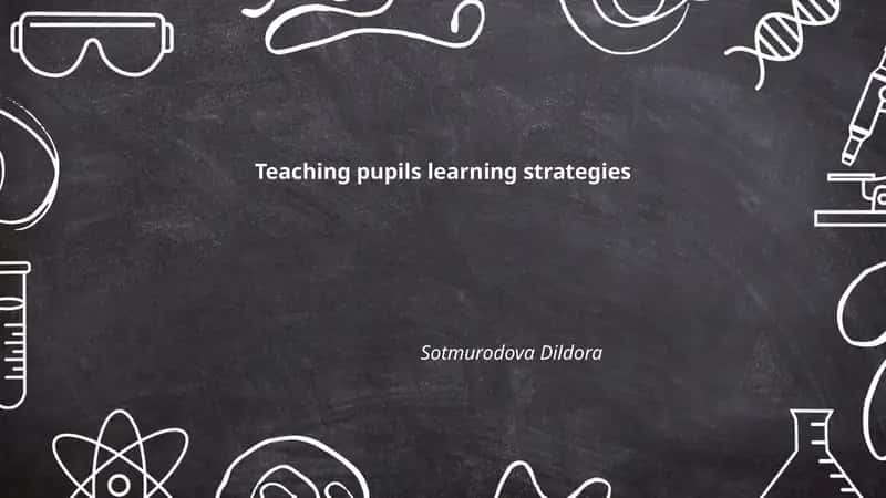 Teaching pupils learning strategies