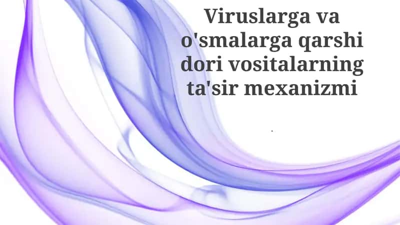 Saratonga va viruslarga qarshi dori mexanizmlari