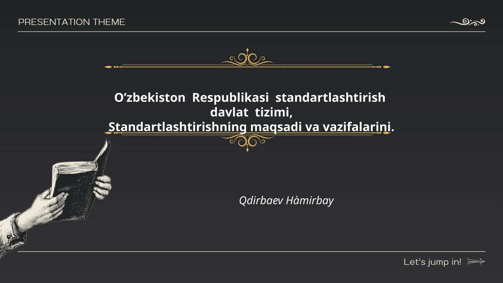 O’zbekiston Respublikasi standartlashtirish davlat tizimi