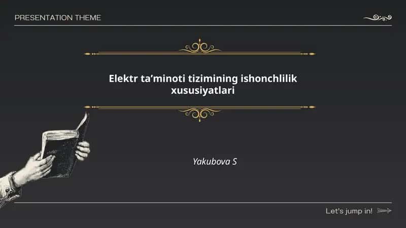 Elektr taʼminoti tizimining ishonchlilik xususiyatlari