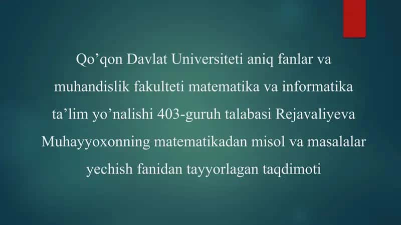 Fazoviy figuralar haqida slayd