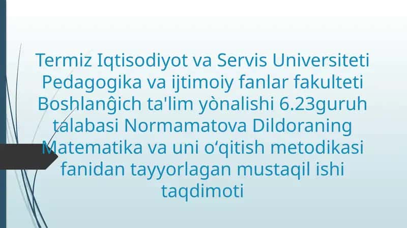 Maxraji 10 dan oshmagan kasrlarni taqqoslash