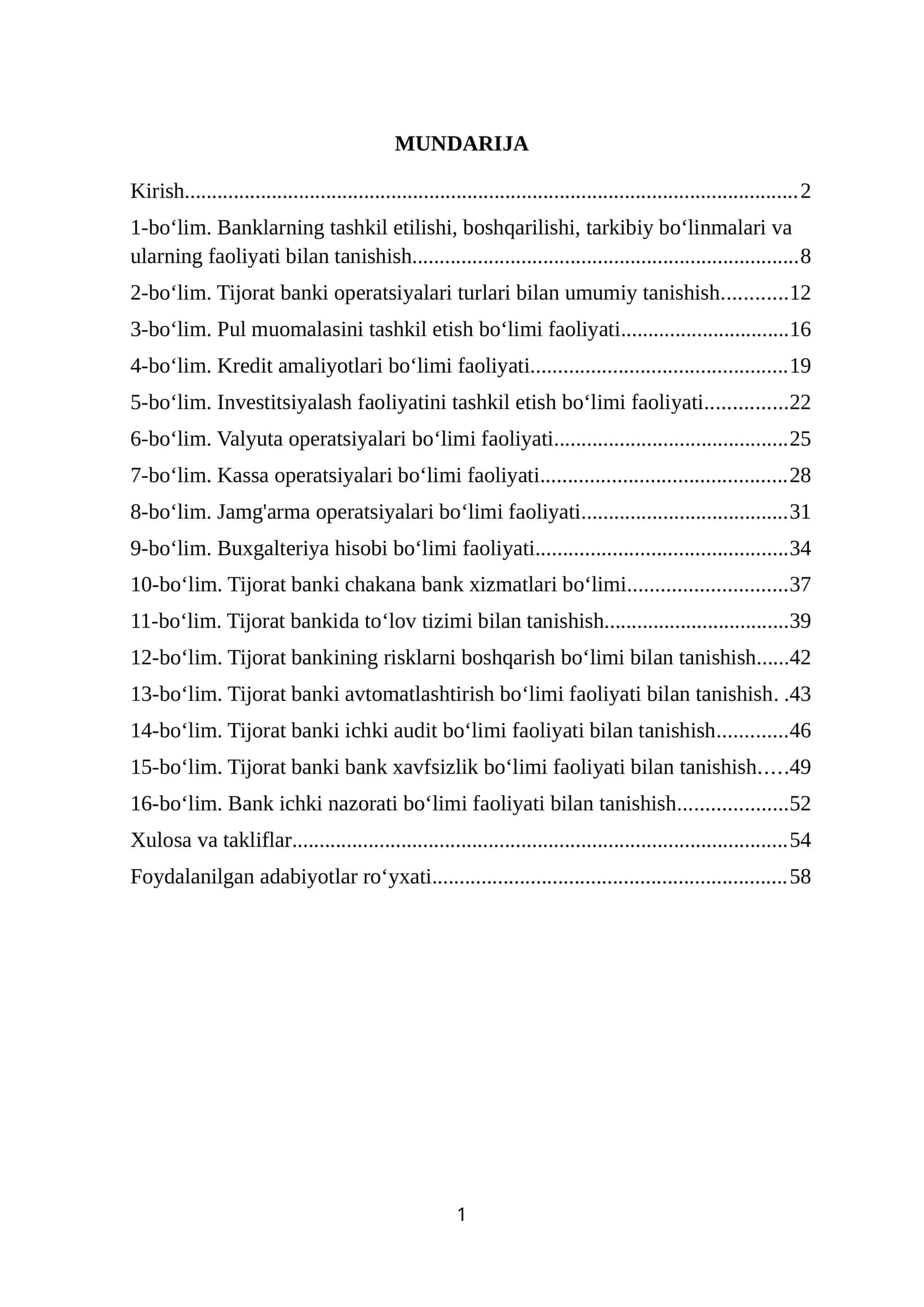 IPOTEKA BANK BOʻYICHA AMALIYOT HISOBOTI. 60 LIST