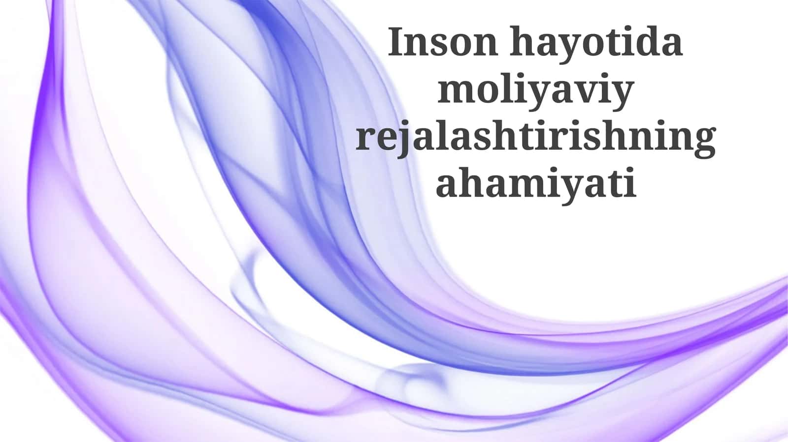 Moliyaviy Rejalashtirishning Ahamiyati