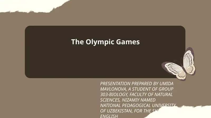 The Olympic Games
