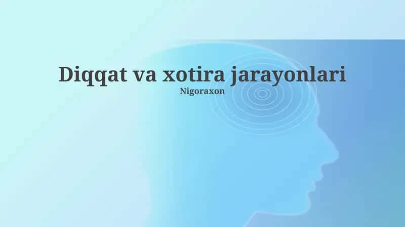 Xotiraning Kodlash Jarayoni