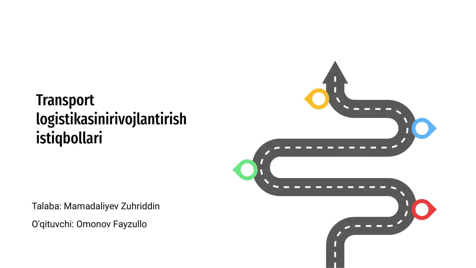 Transport logistikasinirivojlantirish istiqbollari