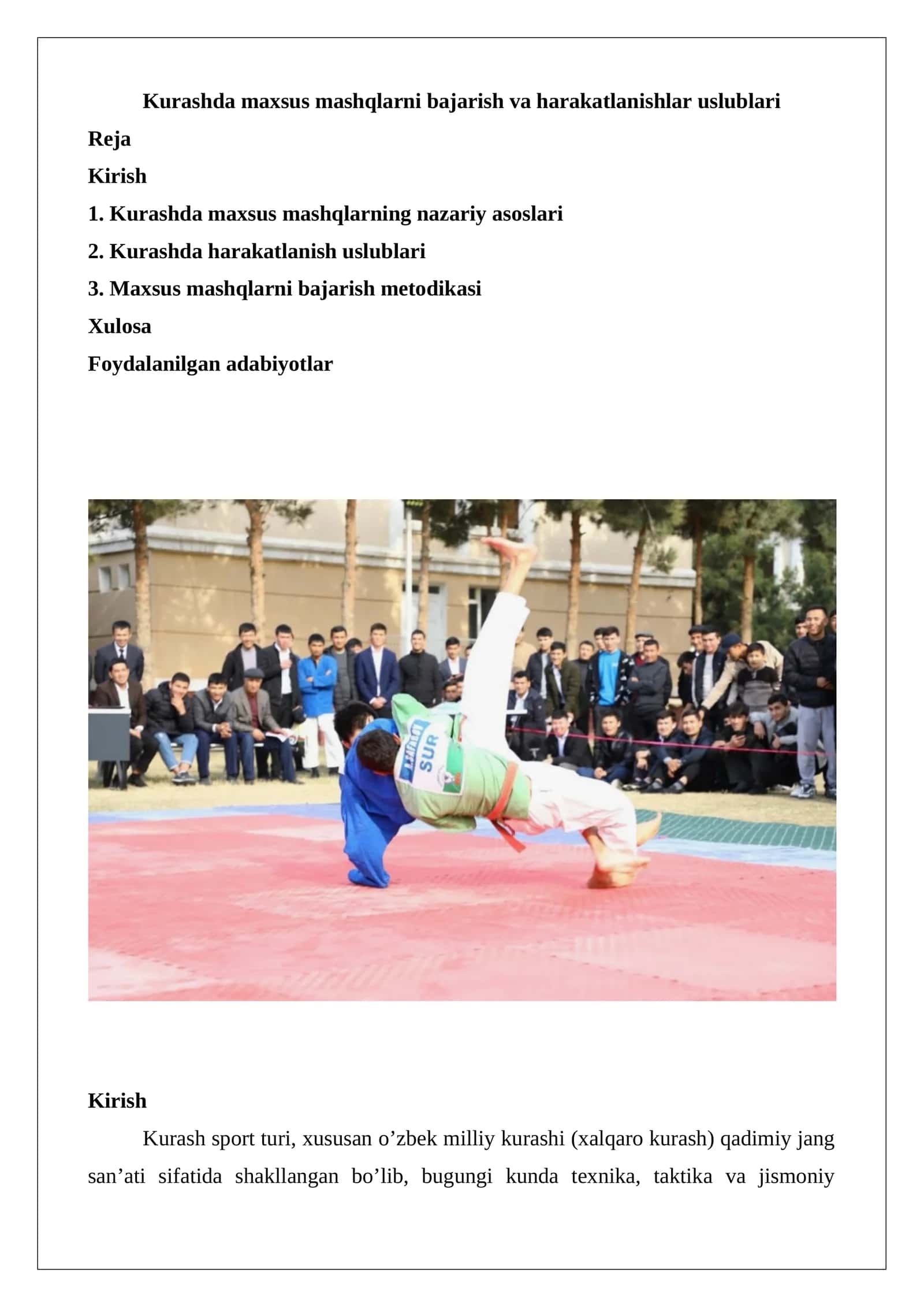 Kurash sport turi