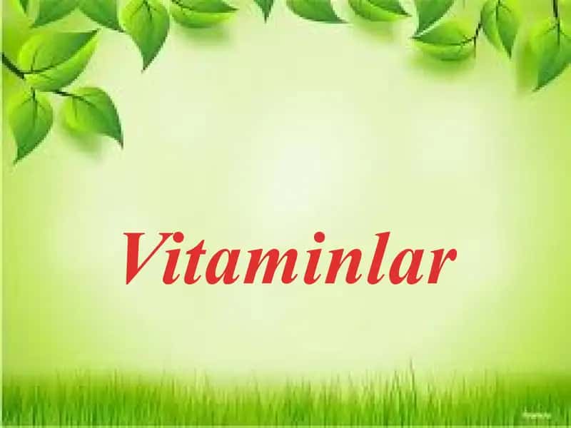 Vitaminlar