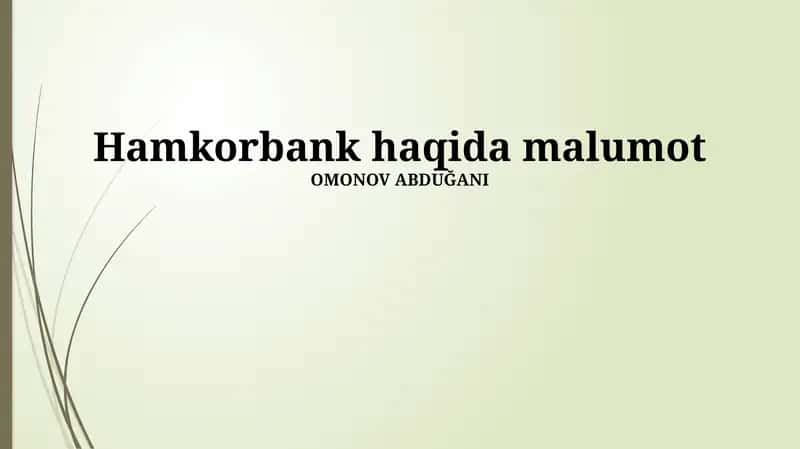 Hamkorbank