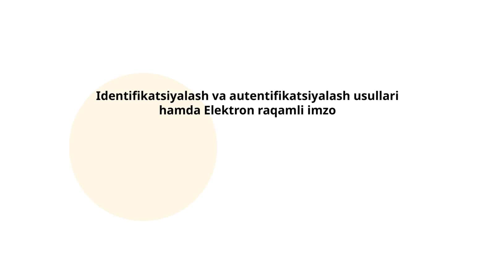 Biometrik autentifikatsiya usullari