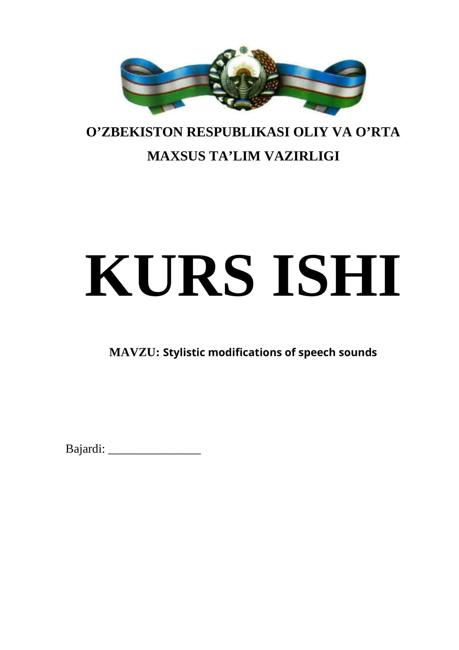Stylistic modifications of speech sounds