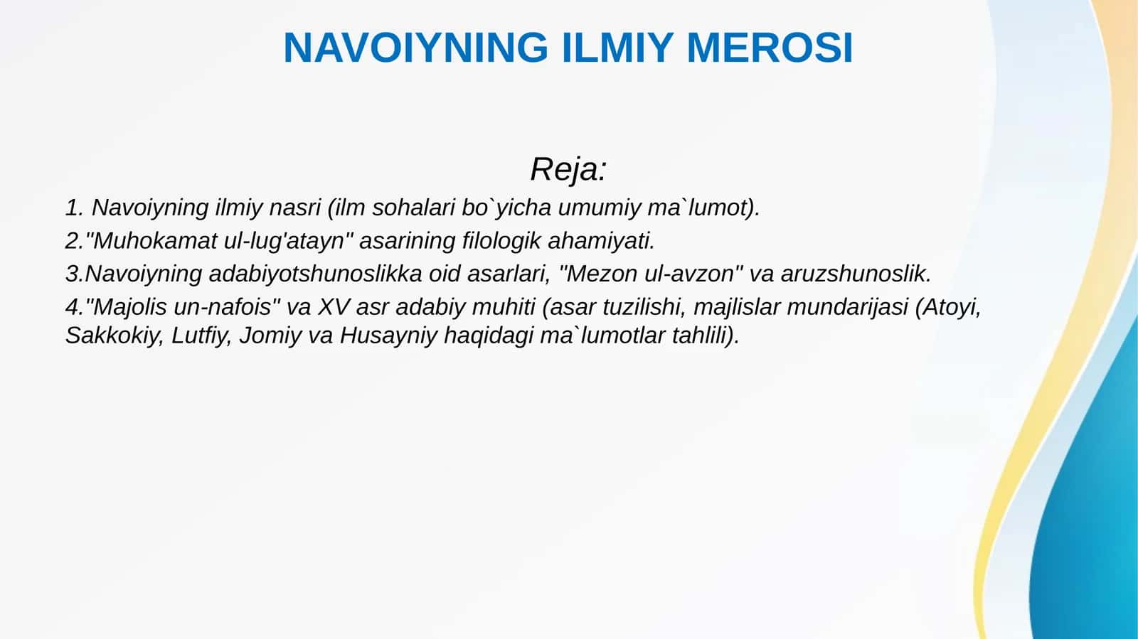 NAVOIYNINGILMIYMEROSI