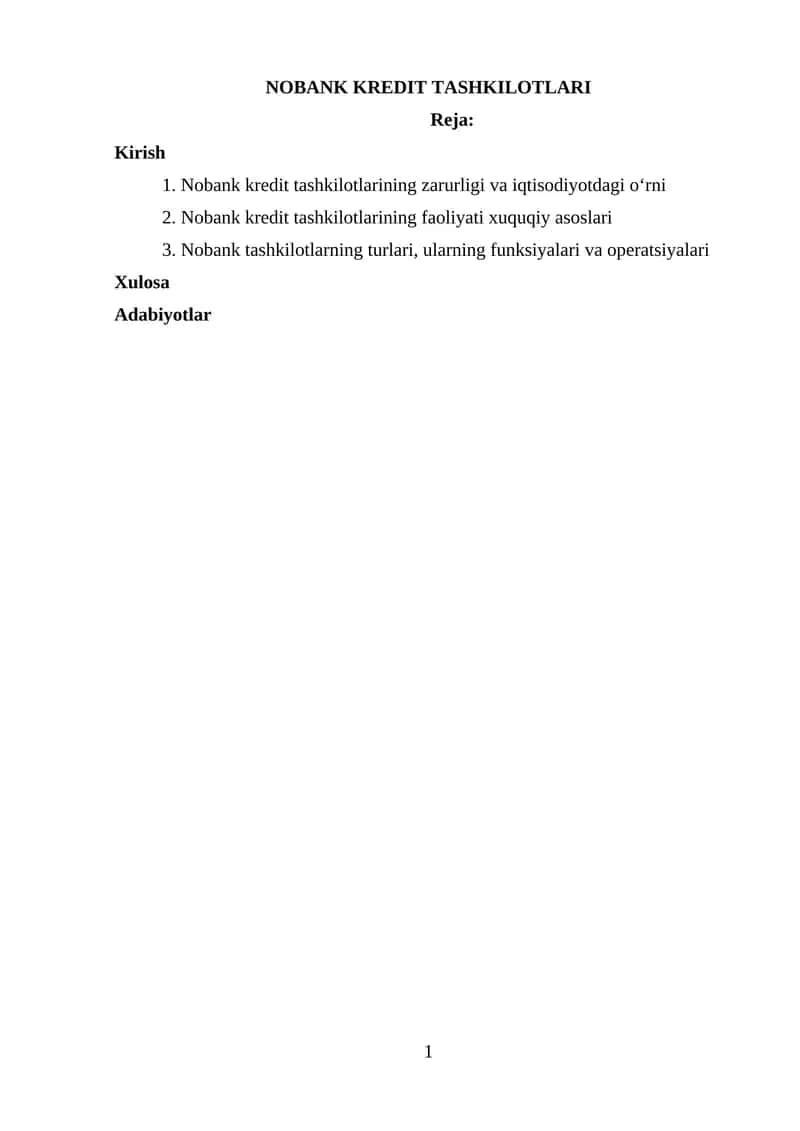 Nobank Kredit Tashkilotlari
