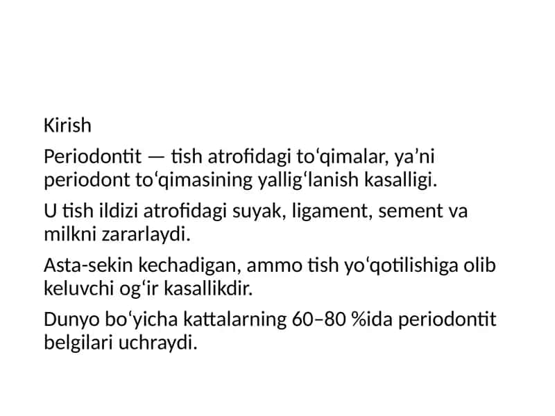 Periodontit