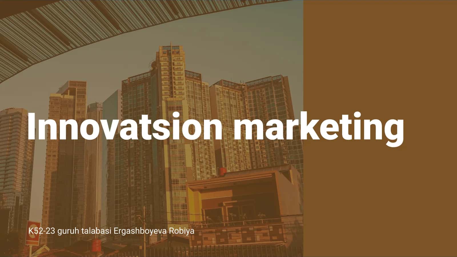 Innovatsion marketing