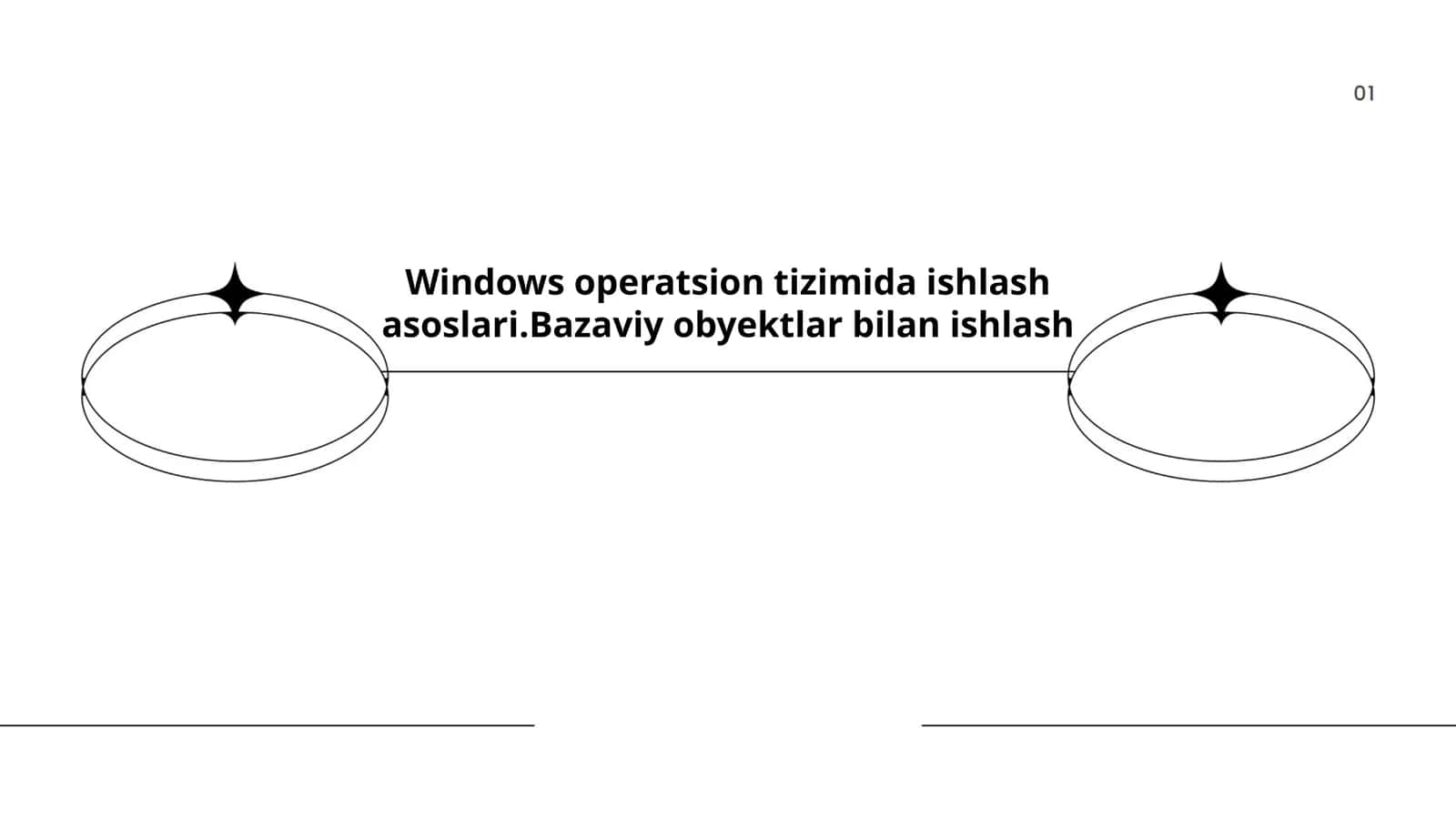 Operatsion tizimda ishlash asoslari