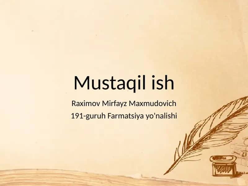 Mustaqilish