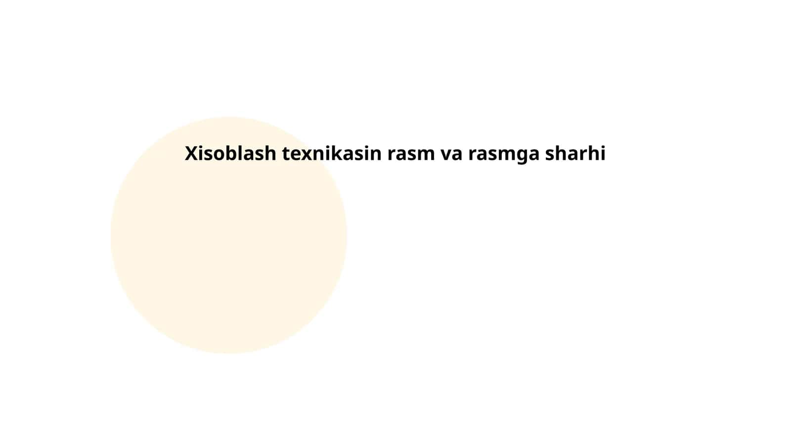 Xisoblash texnikasi tarixi