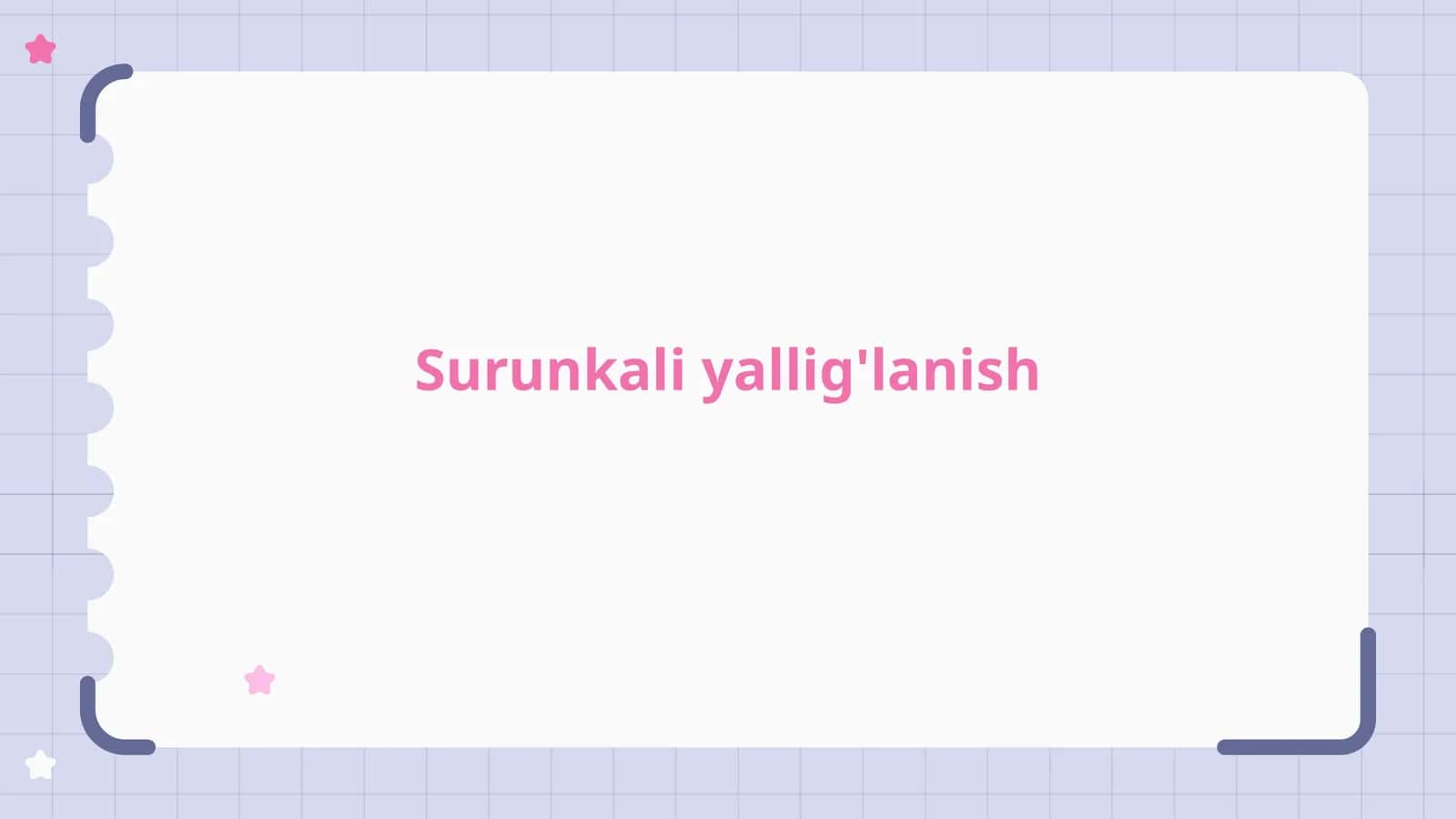 Surunkali yallig'lanish