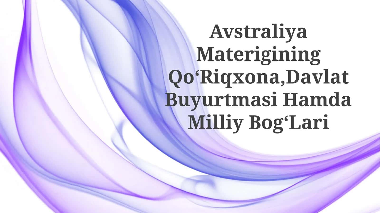Avstraliya Materigining QoʻRiqxona