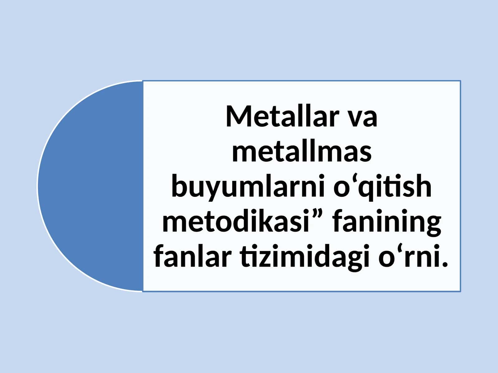 Metall bo'lmaganlar kimyosi