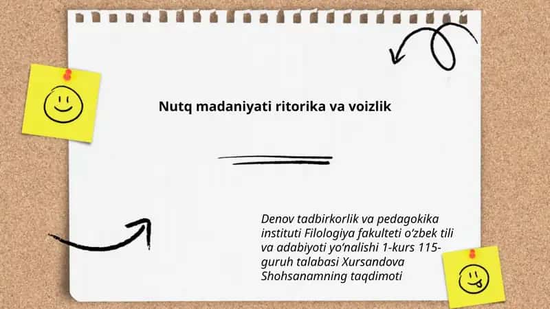 Nutq madaniyati ritorika va voizlik