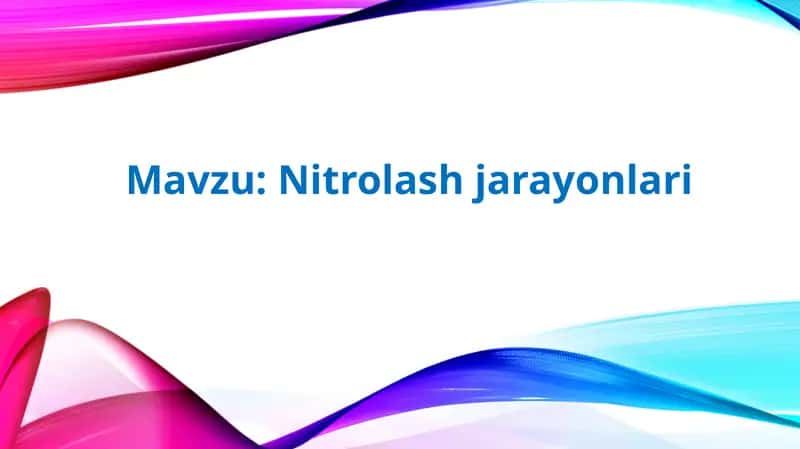 Nitrolash jarayonlari