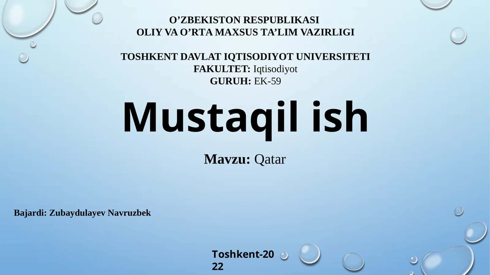 Mustaqilish