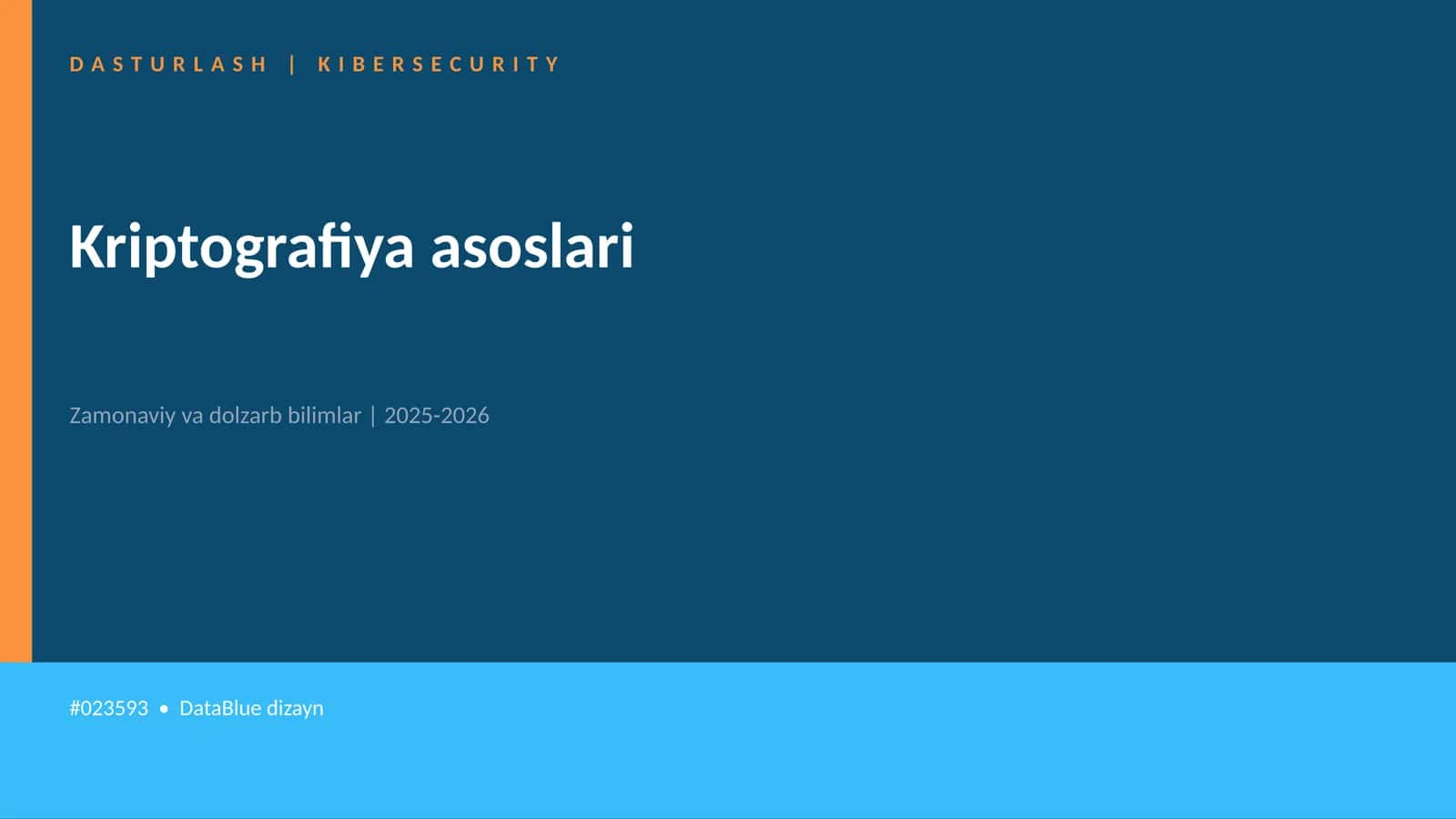Kriptografiya asoslari