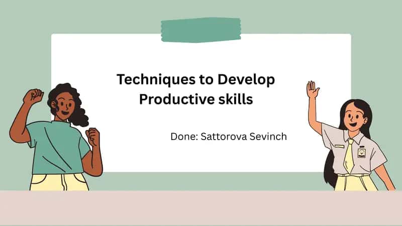 Productive skills
